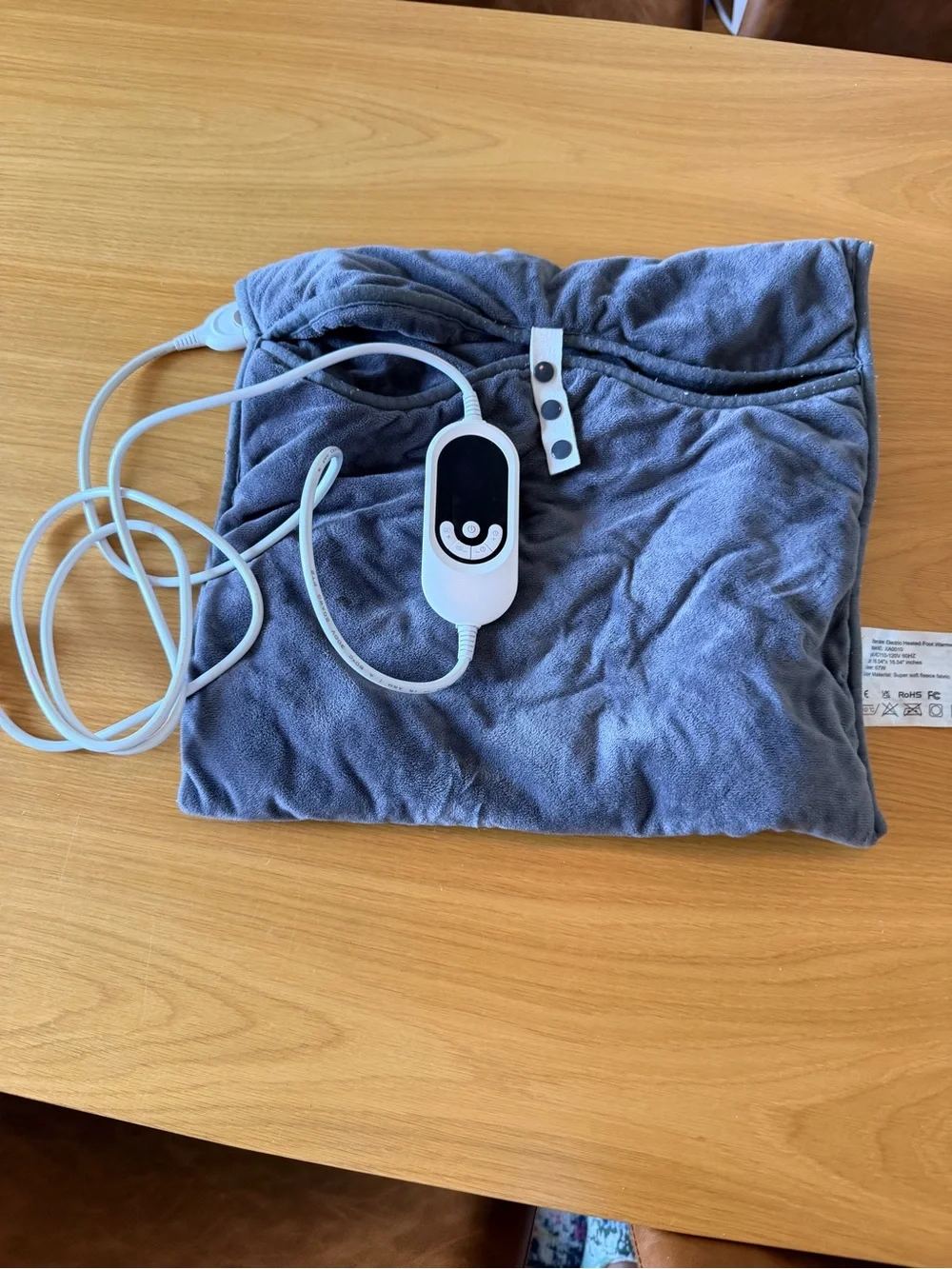 Electric Heating Pad for feet with Controller - Gray